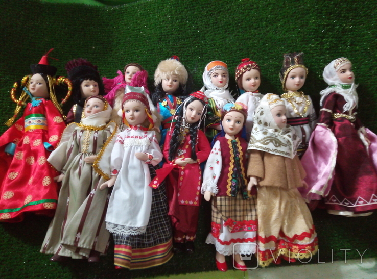 Куклы керамика в национальных костюмах, фото №3
