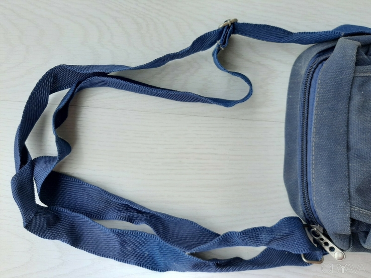 Мужская сумочка через плечо из плотной ткани (витрина), фото №6