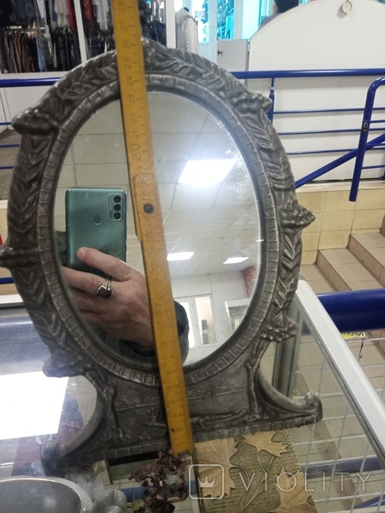 Mirror in a metal frame, photo number 4