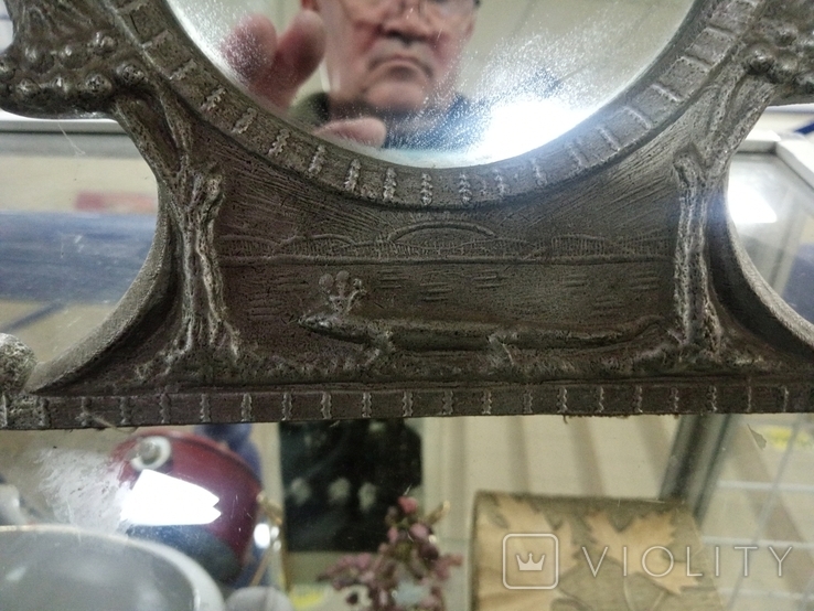 Mirror in a metal frame, photo number 5