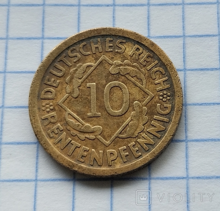 10 рентенпфенінгів 1923 року. D., фото №3