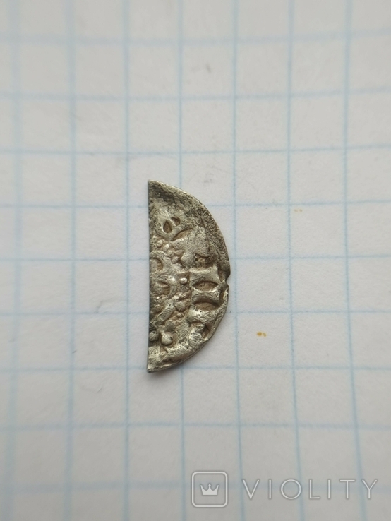 Половинка срібної монети Англії 12-13 ст №2, photo number 2