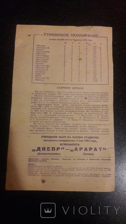 1983 USSR Championship, Top League, photo number 3