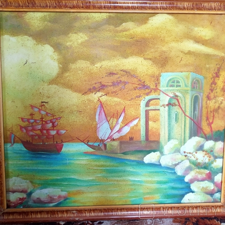 The painting was painted in oil in 1971. Pirates Bay, photo number 4