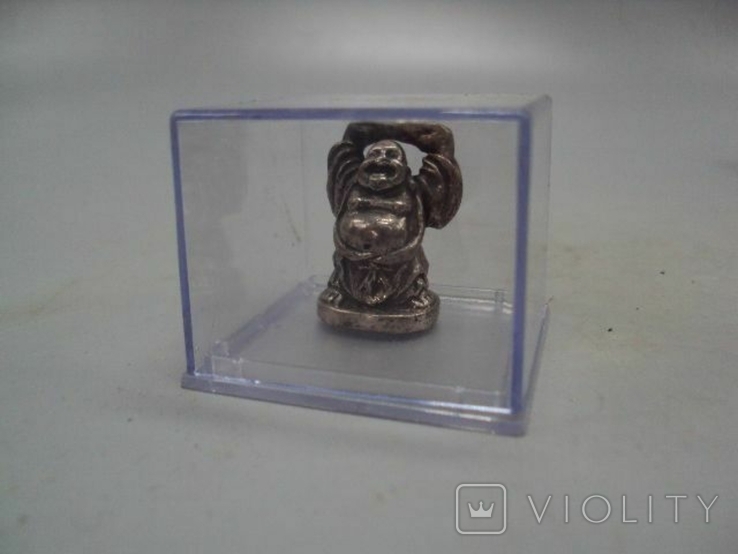 Figure: miniature, figurine, Chinese god of luck, silver 925 hallmark, weight 27.96 g, height 3.5 cm, photo number 10