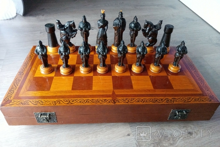 Chess Chess USSR. Large carved., photo number 3