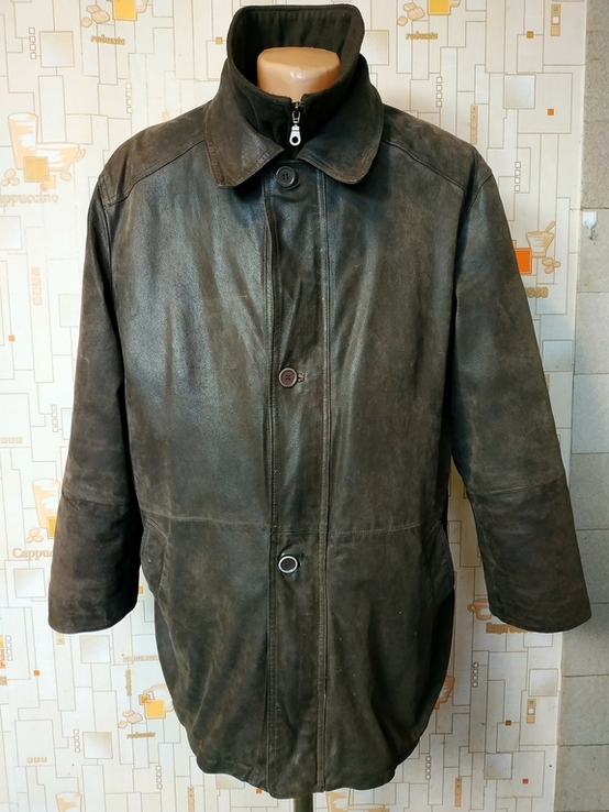 Куртка потужна шкіряна чоловіча LEATHER COLLECTION p-p XL, фото №2