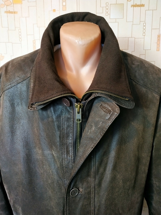 Куртка потужна шкіряна чоловіча LEATHER COLLECTION p-p XL, фото №5