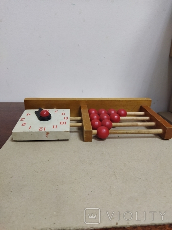 Abacus toy with clock, photo number 6