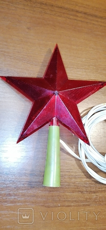 Electric top on Christmas tree star working, photo number 3