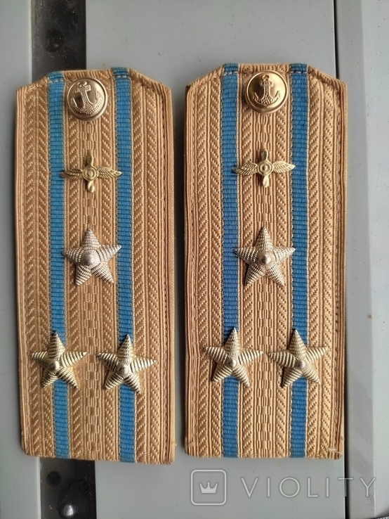 Vintage. Shoulder straps ceremonial of the Colonel of Aviation of the USSR Navy, photo number 2