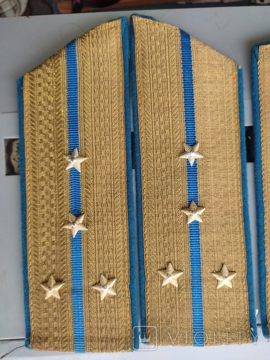 Vintage. Shoulder straps ceremonial captain of naval aviation of the USSR Navy, photo number 3