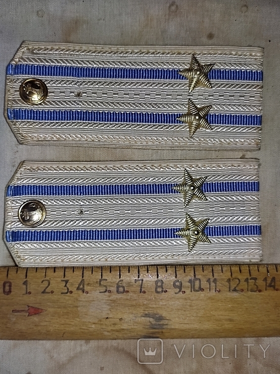 Vintage. Shoulder straps ceremonial (silver), Lieutenant Colonel of Aviation of the USSR Navy, photo number 4