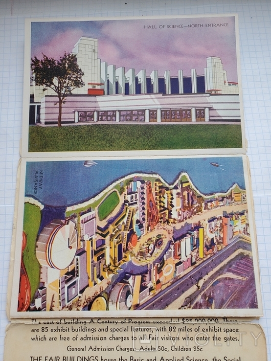 Envelope with views of buildings, World's Fair, Centuries of Progress, Chicago 1933, USA., photo number 7