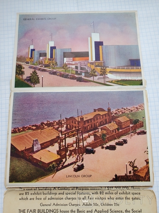 Envelope with views of buildings, World's Fair, Centuries of Progress, Chicago 1933, USA., photo number 10