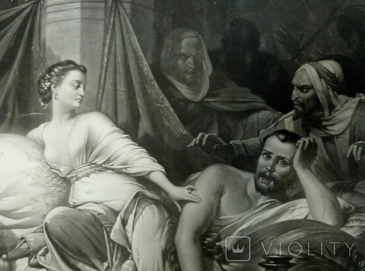 Гравюра, Самсон і Даліла 1860 роки, photo number 4