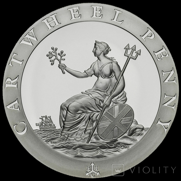 Срібна монета ST.Helena 2019p 31 грам 999 проби. Тираж 500 шт., фото №2