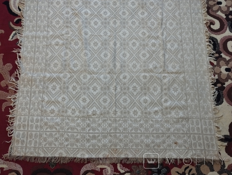 Large ancient tablecloth, photo number 9