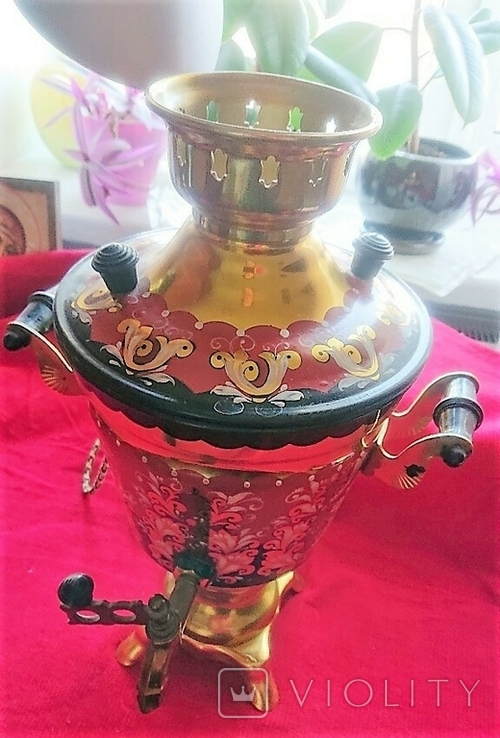 Painted electric samovar, photo number 5
