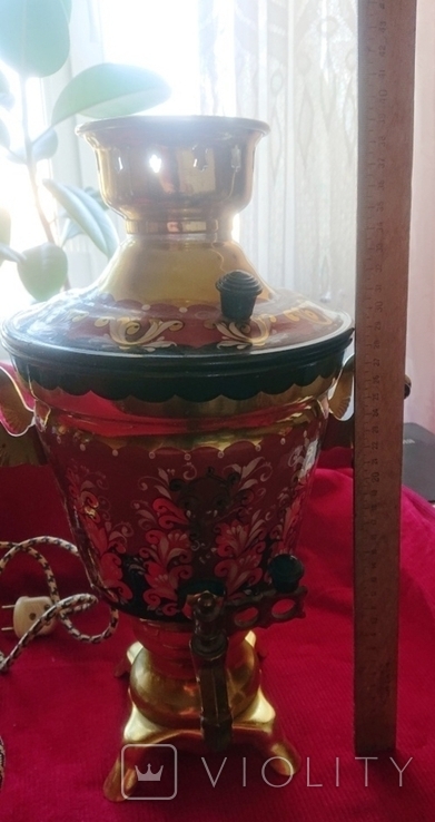 Painted electric samovar, photo number 9