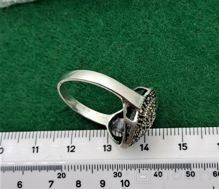 Кольцо Серебро 925 Винтаж Марказиты, фото №6