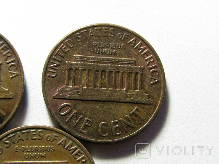 1 цент 1964, 1968, 1969 США, фото №10