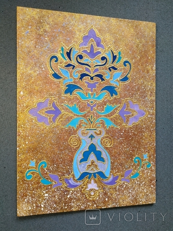 The ornament is decorative. Made of fiberboard acrylic, varnished, size 30*22 cm., photo number 5