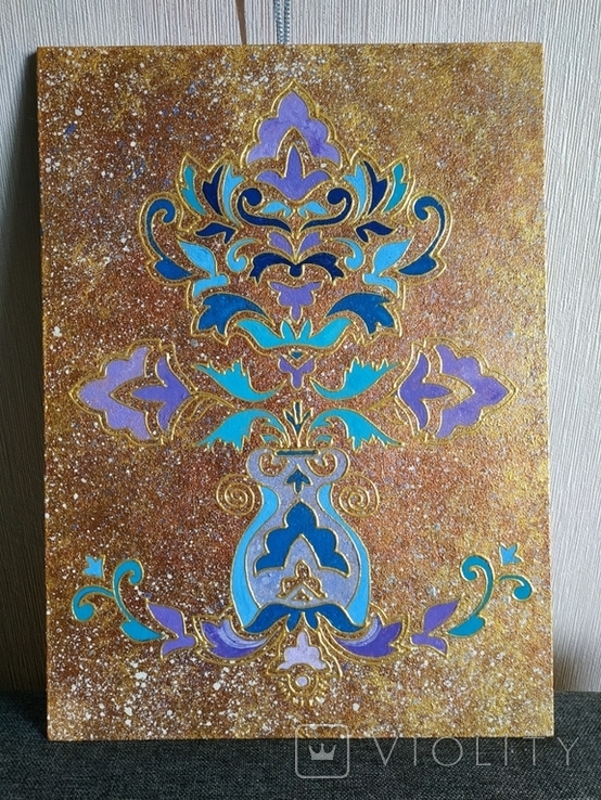 The ornament is decorative. Made of fiberboard acrylic, varnished, size 30*22 cm., photo number 8