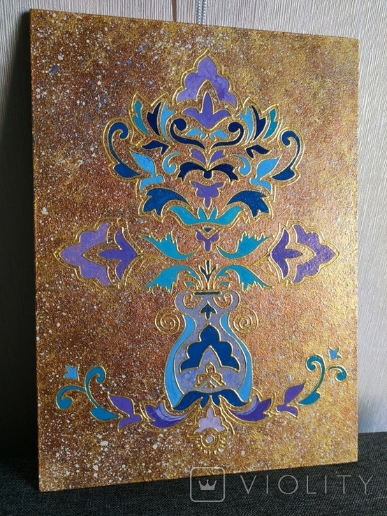 The ornament is decorative. Made of fiberboard acrylic, varnished, size 30*22 cm., photo number 10