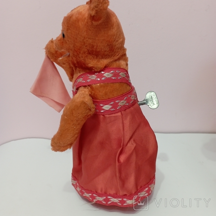 Antique clockwork plush toy bear dancing sawdust of the USSR (113097564) -  buy on Violity
