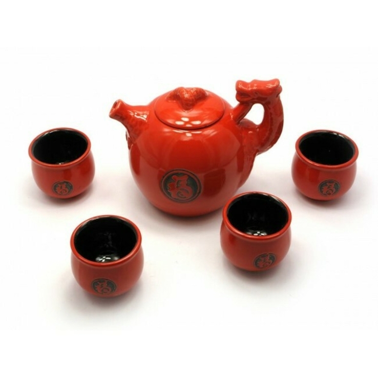 Сервиз чайник керамический Дракон