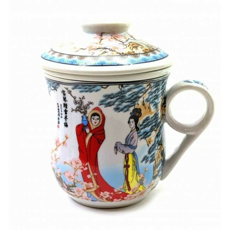 Чашка чайная керамическая с ситом, фото №2