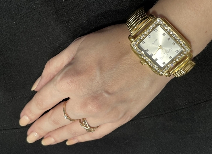 Годинник наручний Джоан Ріверз, жіночий, золотистий, фото №3