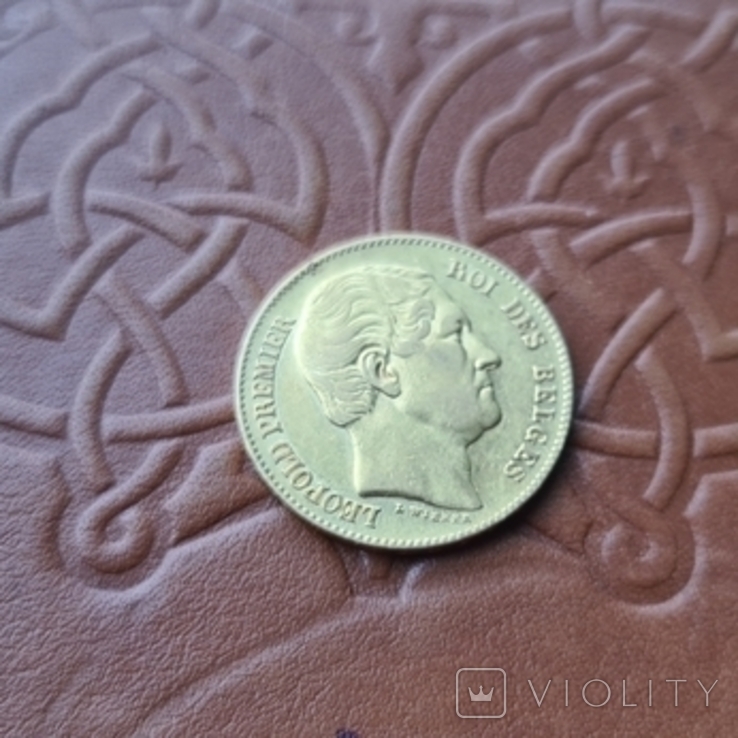 Бельгія 20 франків, 1865 золото, фото №5