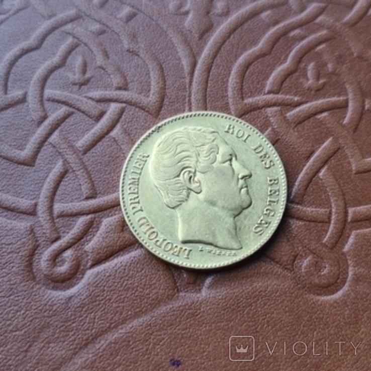 Бельгія 20 франків, 1865 золото, фото №7