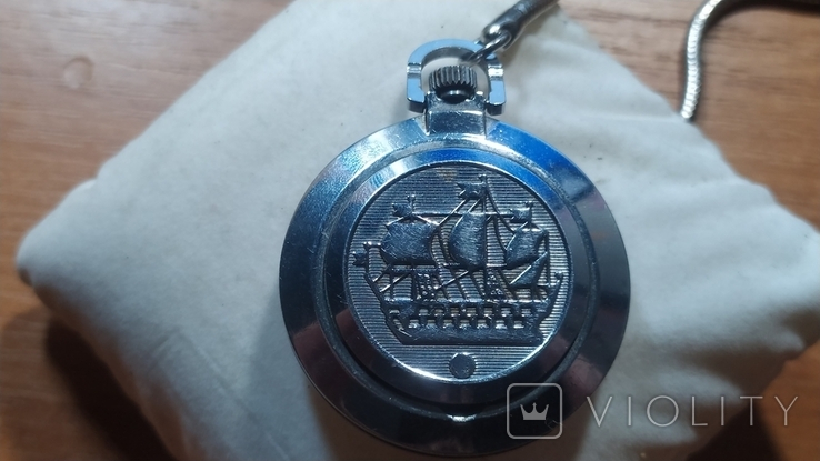 Pocket watch Rocket "ship" USSR Quality Mark based on 2609, photo number 2