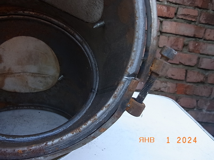 Коліно для Котла - Болеряна 45 градусів нахил реголюється 165 мм діаметр товщина до 2 м, фото №5