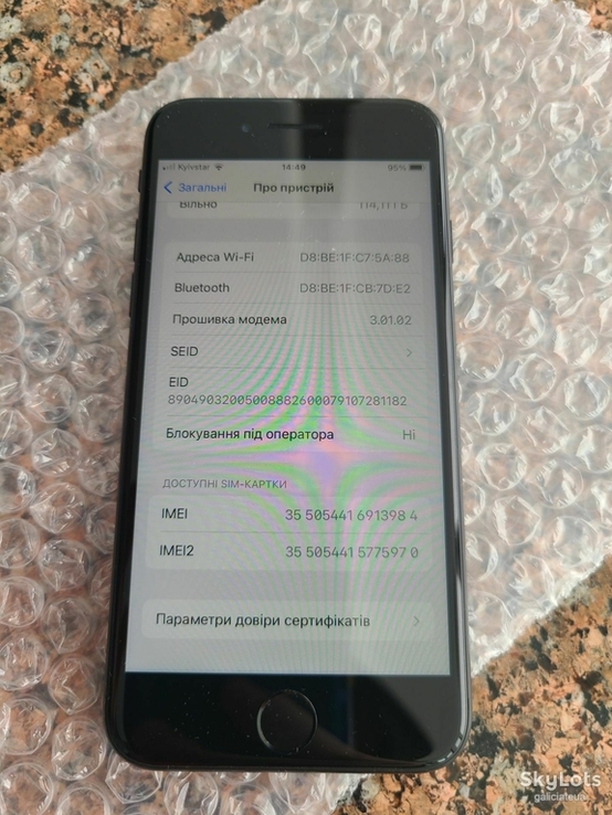 Смартфон Apple Iphone SE 2020року колір Black 128 gb a227неверлок новий, photo number 6