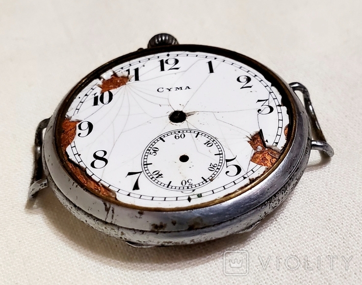 1910 Cyma Swiss Wristwatch 42 mm Diameter Swiss, photo number 4