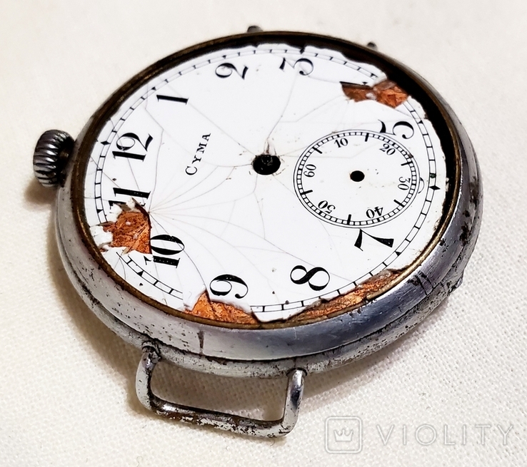 1910 Cyma Swiss Wristwatch 42 mm Diameter Swiss, photo number 6