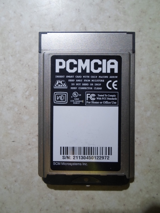 Портативный смарт-карт ридер. SCR24х PCMCIA., фото №3