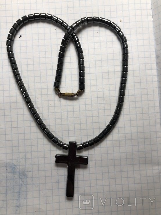 Beads Hematite Cross, photo number 2
