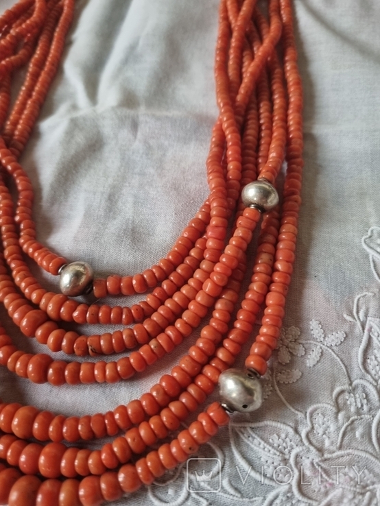 Coral necklace., photo number 4