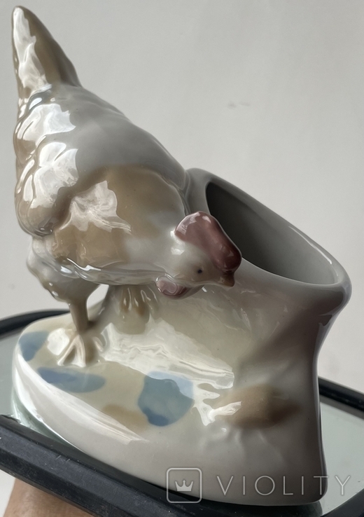 Chicken numbered stamp napkin holder pencil ashtray, photo number 5