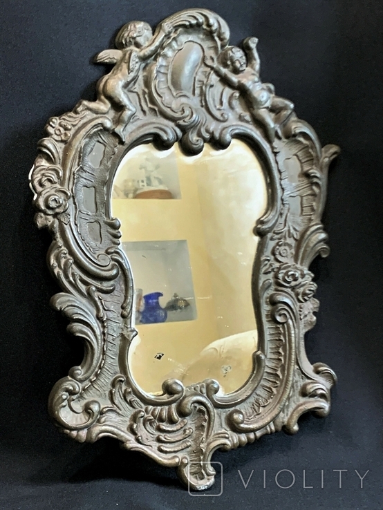 Antique wall mirror Angels Putti Baroque Europe, photo number 3