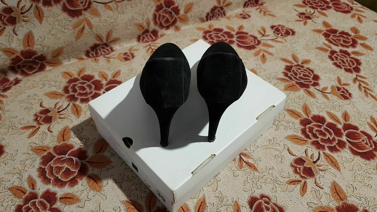Туфли женские замшевые на каблуке, фото №6