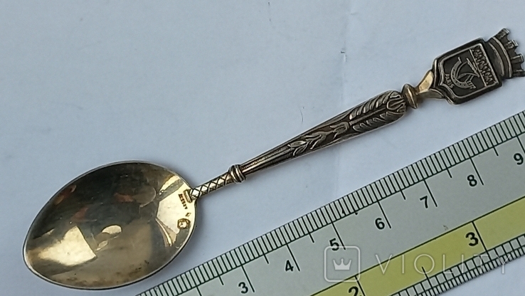 Souvenir spoon "Paris", silver, 13+ grams, France, photo number 2