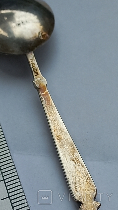 Souvenir spoon "Paris", silver, 13+ grams, France, photo number 6
