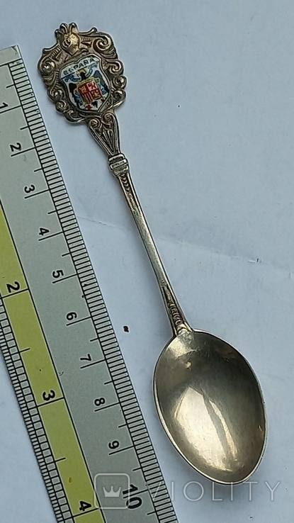 Souvenir coffee spoon, "Spain", silver, 11+ grams, Spain, photo number 2