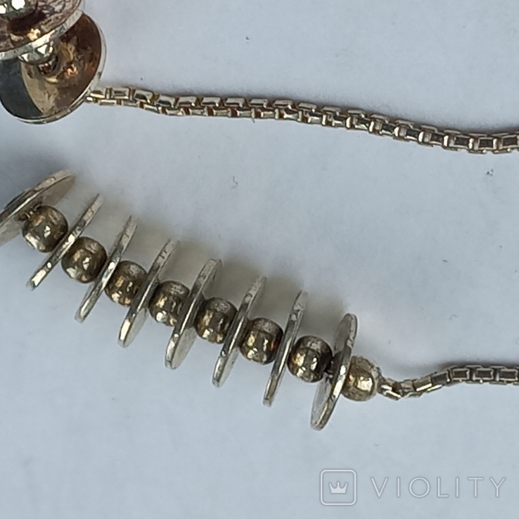 Women's chain (40 cm) and bracelet (18 cm), silver, 13 grams, some kind of Europe, photo number 5